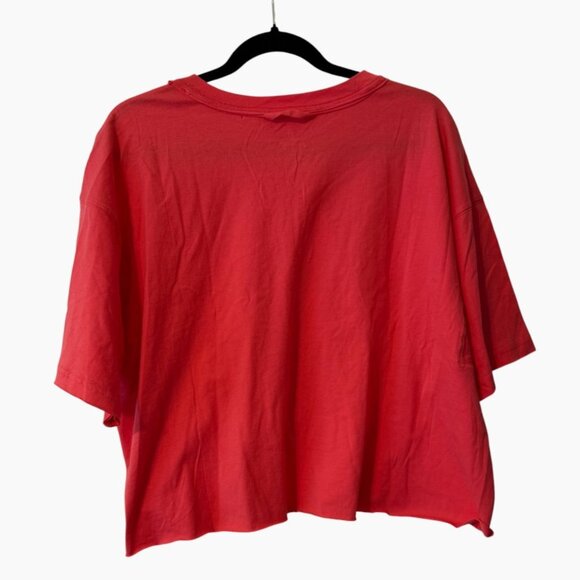 Women’s Free People FP Movement Inspire Logo T-Shirt Hibiscus. Size Medium. NWT - Picture 6 of 8